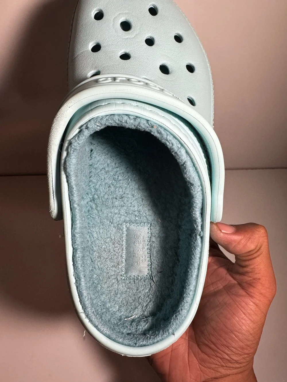 Crocs Kids Classic Lined Clog - Light Blue Women’s Size 7